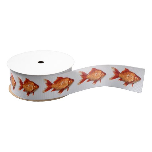 Ruban Gros-grain Poisson rouge (Bobine)