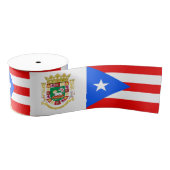 Ruban Gros-grain Porto Rico Ribbon, Emblem, drapeau portoricain (Bobine)
