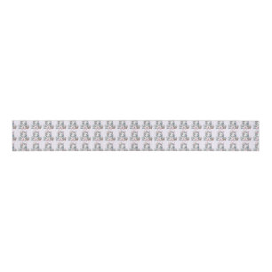 Ruban Gros-grain Poupée licorne pastel Kawaii avec panier de fleurs