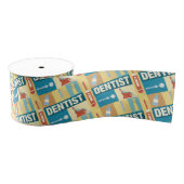 Ruban Gros-grain Professionnel Dentiste Iconique Conçu (Bobine)
