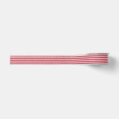 Ruban Gros-grain Rayure blanche et rouge (Devant)