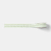 Ruban Gros-grain Rayures vertes chic blanc (Devant)