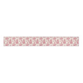 Ruban Gros-grain Red Christmas Toile Wrapping Paper (Devant)