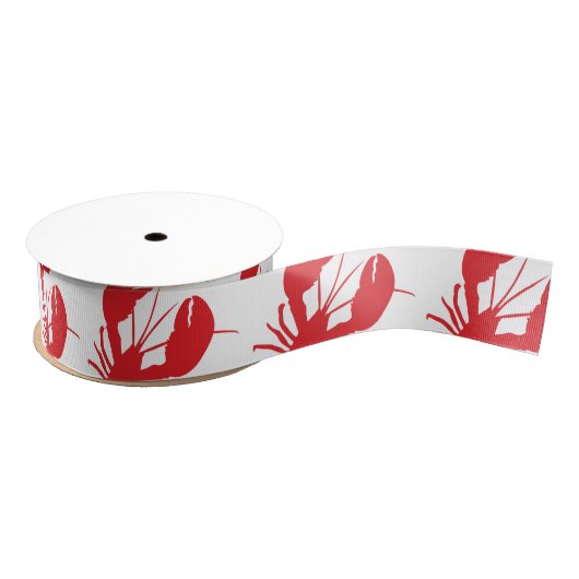 Ruban Gros-grain Red Lobster Moderne Voyage Côté Fun (Bobine)