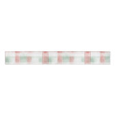 Ruban Gros-grain Red Mint Peppermint Mocha Plaid Stripes Christmas (Devant)