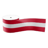 Ruban Gros-grain Red & White Bold Retro Stripes Christmas (Bobine)
