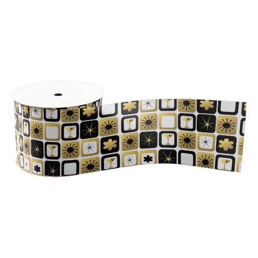 Ruban Gros-grain Rétro Glamorous Gold Grosgrain Ribbon (Bobine)