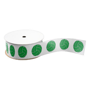 Ruban Gros-grain Ribbon Crossgrain de volley-ball vert