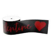 Ruban Gros-grain Ribbon de la Parties scintillant rouge de Valentin (Bobine)