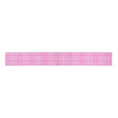Ruban Gros-grain Ribbon Fuchsia En vichy Grosgrain (Devant)
