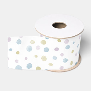 Ruban Gros-grain Ribbon William Confetti Watercolor Dots