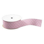 Ruban Gros-grain Ripple Herringbone en rose (Bobine)
