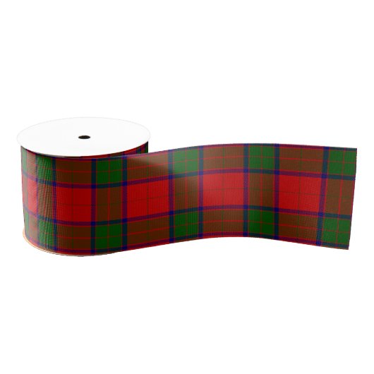 Ruban Gros-grain Robertson tartson rouge vert plaid (Bobine)