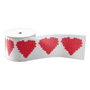 Ruban Gros-grain Romantique Valentines amour coeur