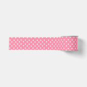 Ruban Gros-grain Rose avec points blancs (Devant)