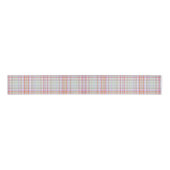 Ruban Gros-grain Rose et vert Élégant Moderne Simple Plaid Motif (Devant)