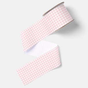 Ruban Gros-grain Rose pastel petit vichy