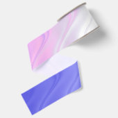 Ruban Gros-grain Rose Violet Abstrait Ondulé (Dos)