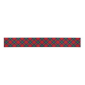 Ruban Gros-grain Routhven tartan rouge vert bleu plaid (Devant)