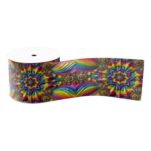 Ruban Gros-grain Ruban avec couleurs LGBTQ (Bobine)