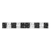 Ruban Gros-grain Ruban de bandes musicales noir et blanc (Devant)