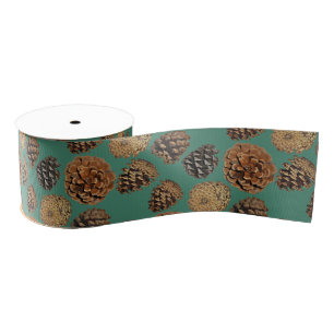 Ruban Gros-grain Ruban de cône de pin de Ponderosa