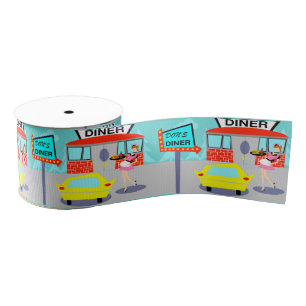 Ruban Gros-grain ruban de wagon-restaurant des années 1950