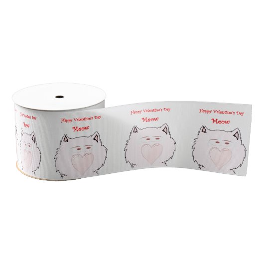 Ruban Gros-grain ruban décoratif enfants chats (Bobine)