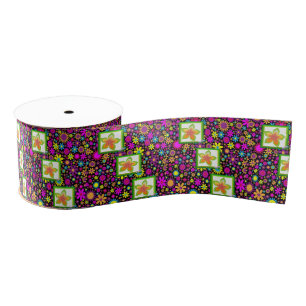 Ruban Gros-grain ruban décoratif floral
