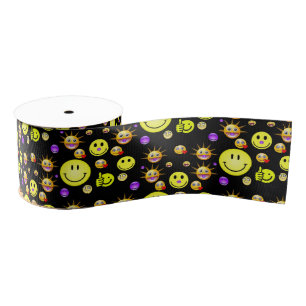 Ruban Gros-grain ruban décoratif sourit