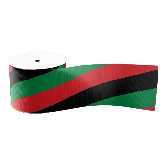 Ruban Gros-grain Ruban drapeau panafricain et afro-américain de l'U (Bobine)
