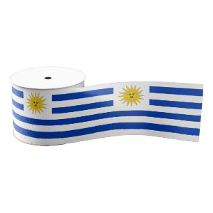 Ruban Gros-grain Ruban du drapeau uruguayen, patriotes uruguayens/s