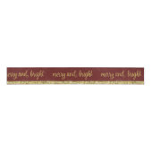 Ruban Gros-grain Ruban Merry et Bright Gold Burgundy (Devant)