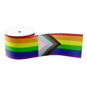 Ruban Gros-grain Ruban satiné LGBTQ+ Pride