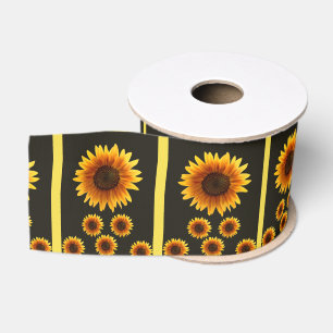 Ruban Gros-grain rubans décoratifs tournesols