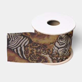 RUBAN GROS-GRAIN SAFARI JUNGLE