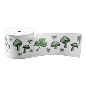Ruban Gros-grain Shamrock vert neutre pour les femmes Coeur et cham (Bobine)