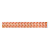 Ruban Gros-grain Shippo avec Motif Fleur, Mandarin Orange (Devant)