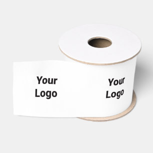 Ruban Gros-grain simple minimum ajouter votre texte nom monogramme