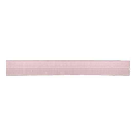 Ruban Gros-grain Simple Modern Pink and White Striped Minimalist   (Devant)