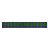 Ruban Gros-grain Sinclair tartan bleu vert plaid (Devant)