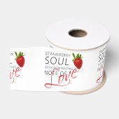 Ruban Gros-grain Soul aux fraises (Bobine)