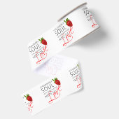 Ruban Gros-grain Soul aux fraises (Dos)