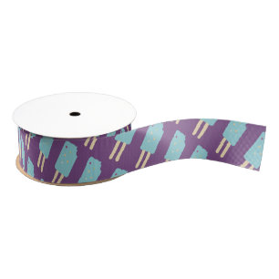 Ruban Gros-grain Sprinkles de glace amusants Pop violet Party