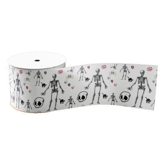 Ruban Gros-grain squelettes décoratifs en ruban (Bobine)
