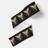 Ruban Gros-grain Symbole caducee polygonal or (Dos)