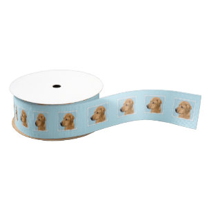 Ruban Gros-grain Tableau Rhodesian Ridgeback - Art Chien original