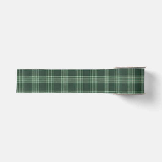 Ruban Gros-grain Tartan à carreaux rouge foncé (Devant)