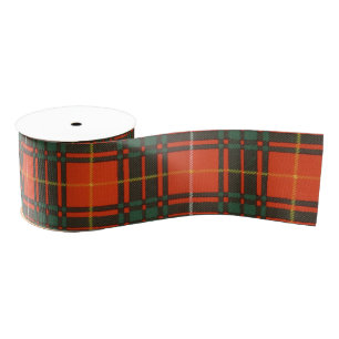 Ruban Gros-grain Tartan d'écossais de plaid de clan de Bruce