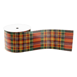 Ruban Gros-grain Tartan d'écossais de plaid de clan de Chattan